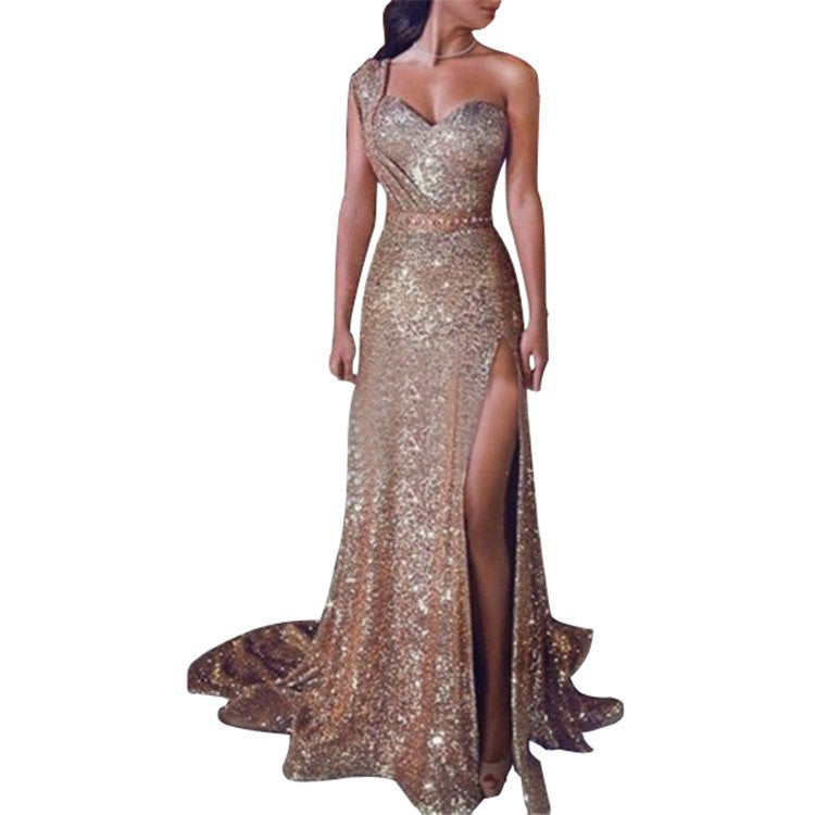 Women's Solid-Color Casual All-Match Halter Dress