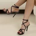 Pointed-toe Buckle Stiletto Heels For Women