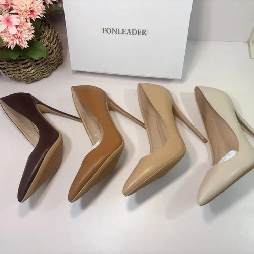 12CM/10CM/8CM/6CM/Flat Office Wear Size 33-46  Elegant Stiletto Pointed Toe Pumps Sexy Heels for Women and Ladies