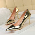 2024 Elegant Vintage Slip-On Pointed Toe Sandals for Ladies 7CM 10CM Heels Fashion Trend with Autumn & Summer Features