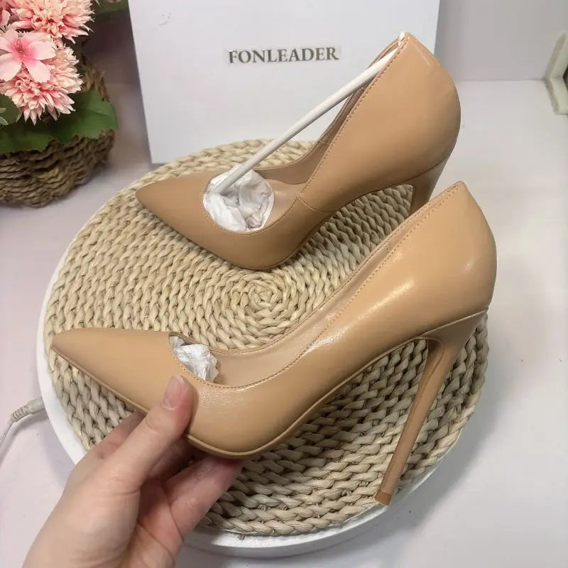 12CM/10CM/8CM/6CM/Flat Office Wear Size 33-46  Elegant Stiletto Pointed Toe Pumps Sexy Heels for Women and Ladies
