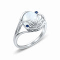 Fashionable Hip Hop CZ Children's Religious Gemstone Ring with Claw Inlay Brass Plating Animal/Gemstone Designs