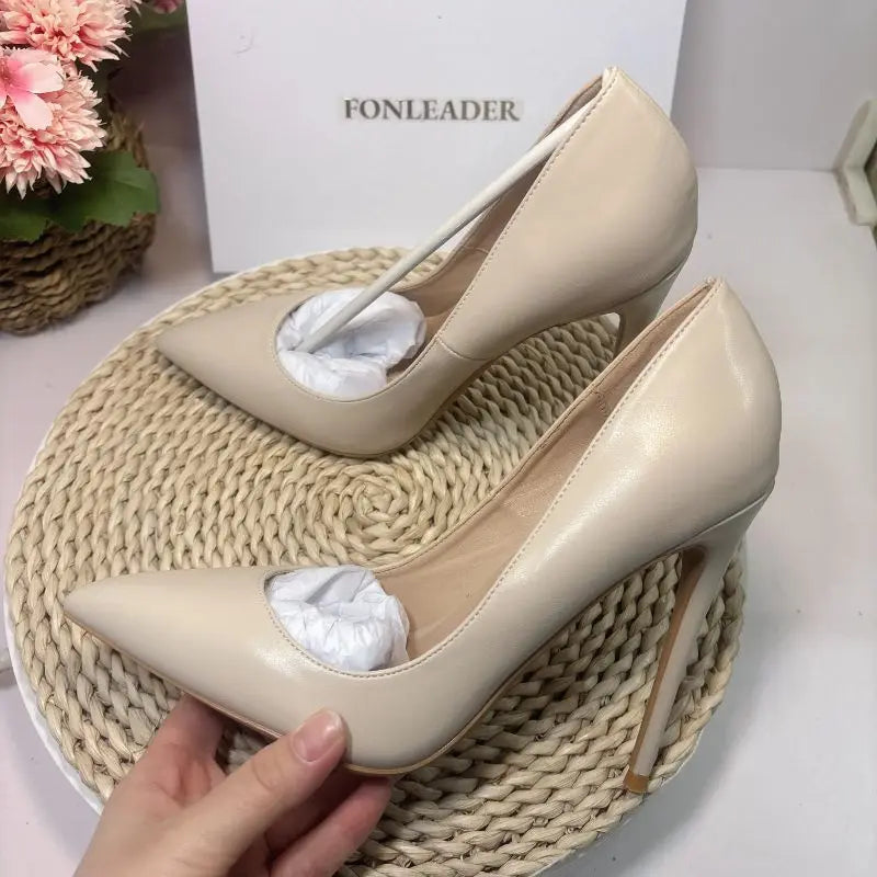 12CM/10CM/8CM/6CM/Flat Office Wear Size 33-46  Elegant Stiletto Pointed Toe Pumps Sexy Heels for Women and Ladies