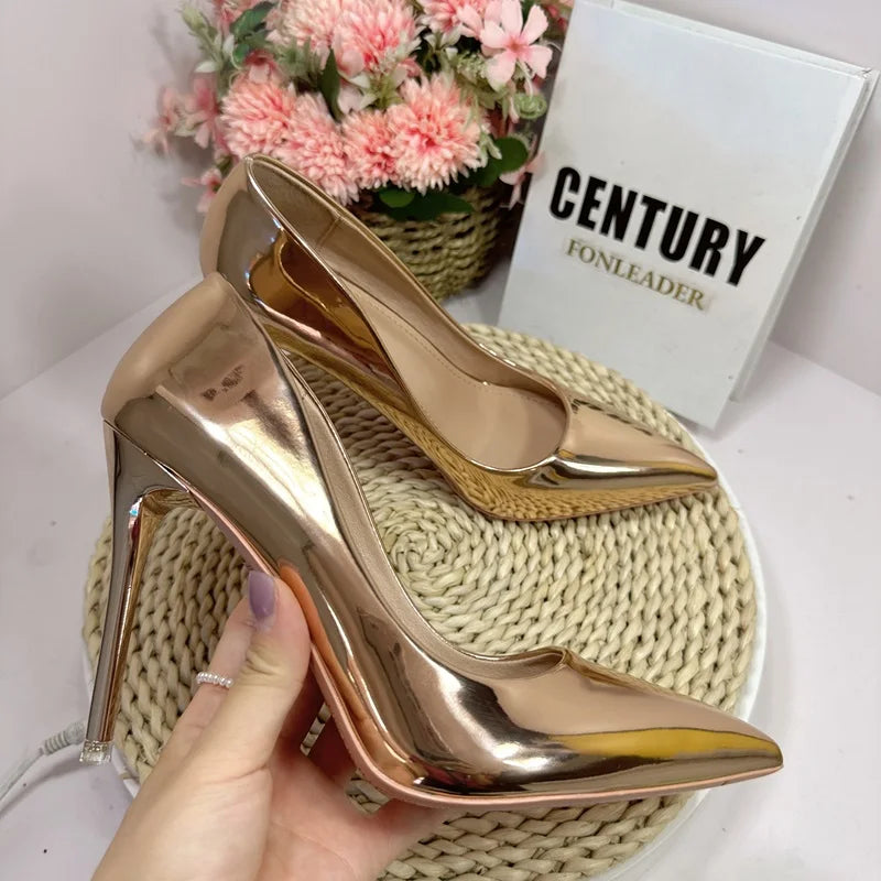 2024 Elegant Vintage Slip-On Pointed Toe Sandals for Ladies 7CM 10CM Heels Fashion Trend with Autumn & Summer Features