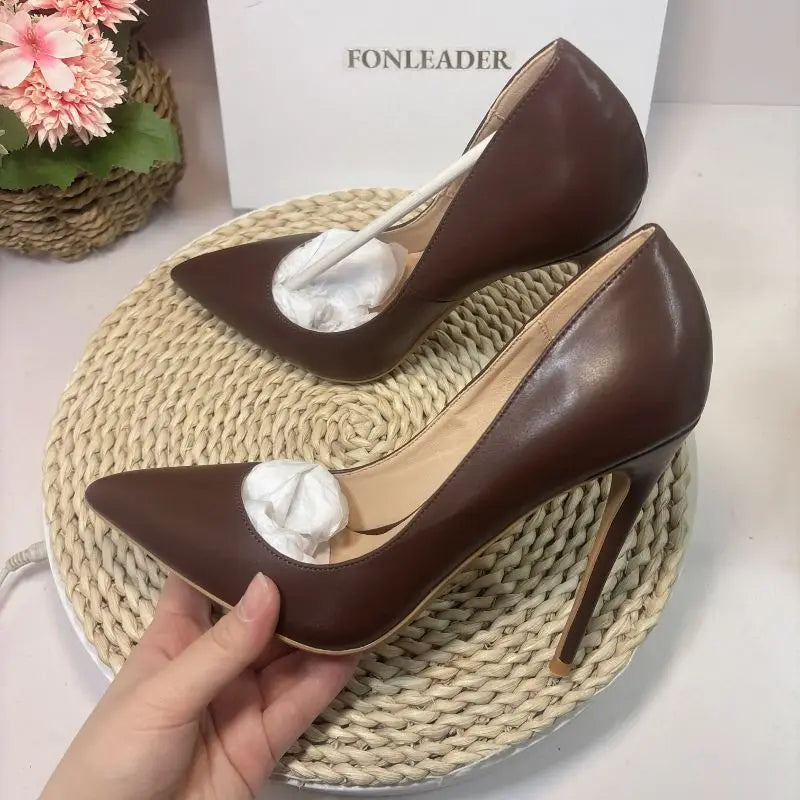 12CM/10CM/8CM/6CM/Flat Office Wear Size 33-46  Elegant Stiletto Pointed Toe Pumps Sexy Heels for Women and Ladies