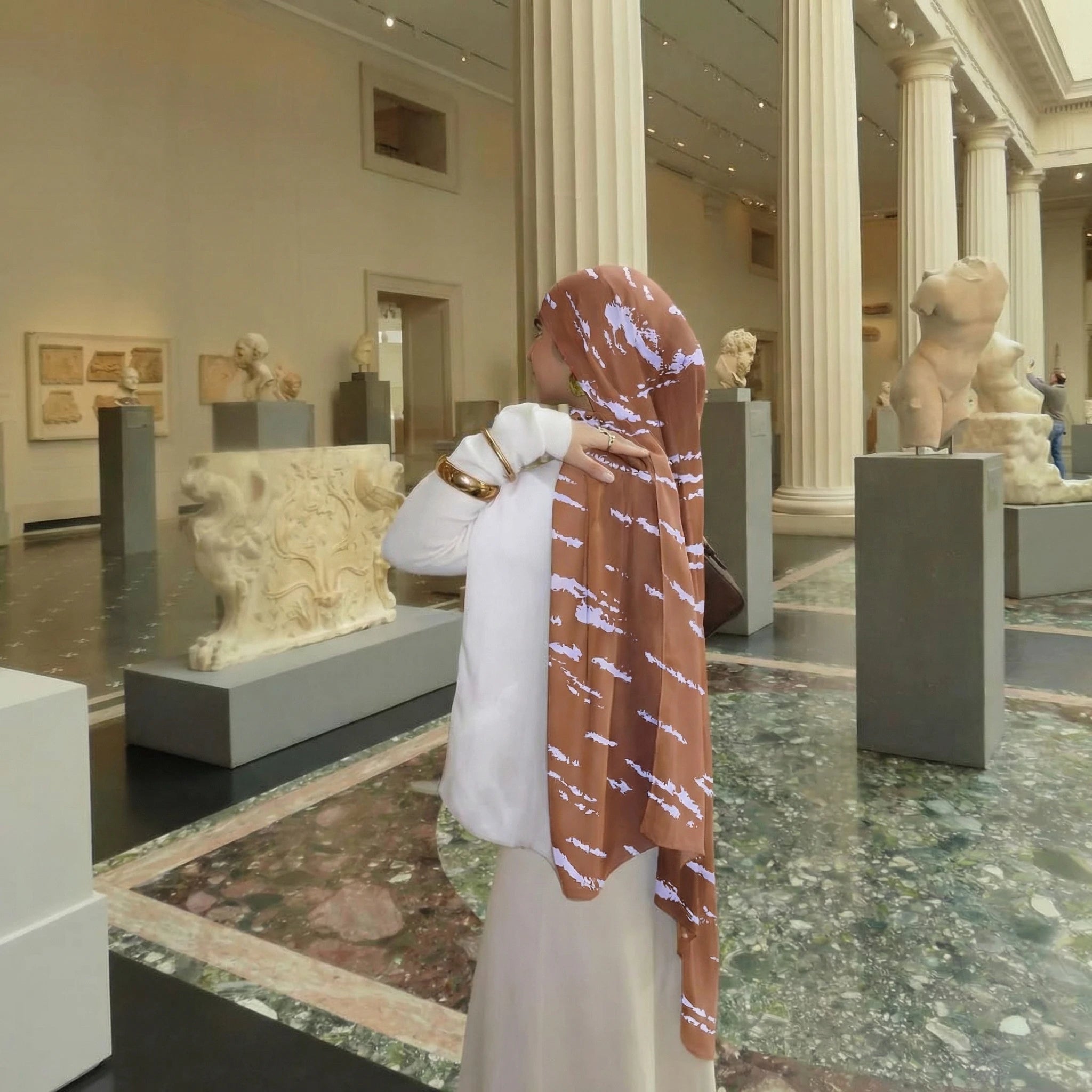 Muslim Hijab Scarf – Soft Solid Shawl Headscarf for Women