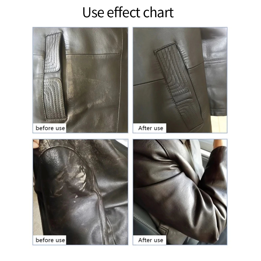 Liquid Skin Leather Repair Kit No Heat Leather Repair Tool Auto Car Seat Sofa Coats Holes Scratch Cracks Rips Restoration