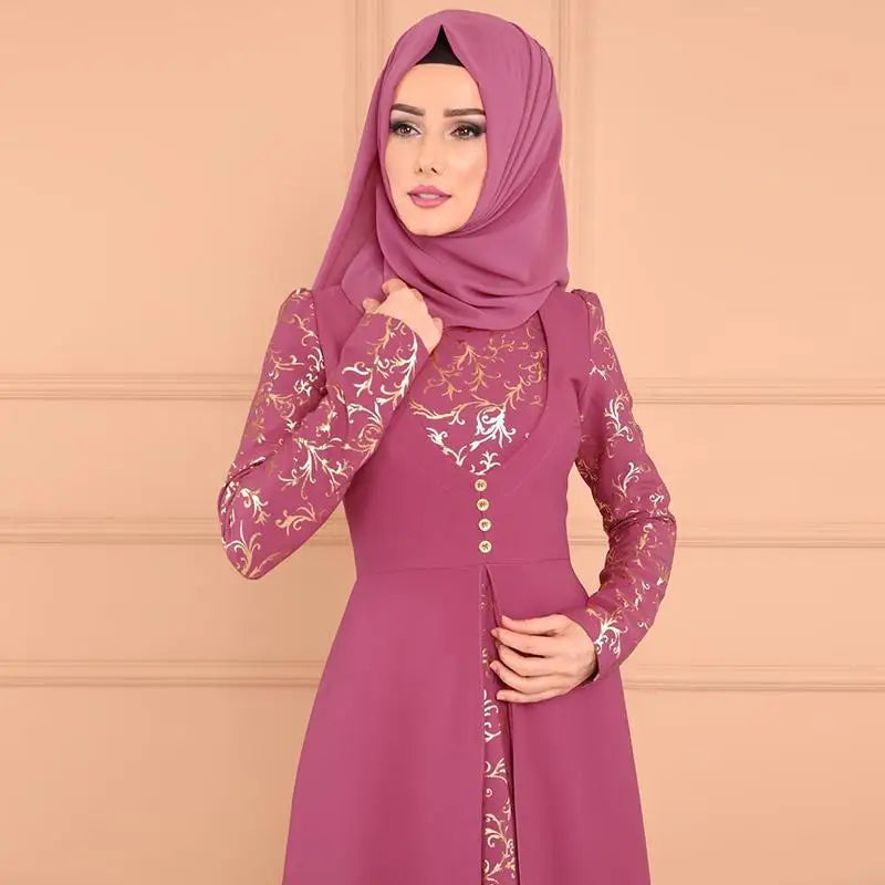 Arab Morocco Muslim Dress Abayas Women Ramadan Print Abaya Dubai Turkey Islam Kaftan Robe Longue Musulmane Vestidos Largos 2022