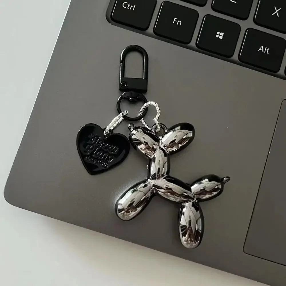 Fashion Keychain Punk Y2K Balloon Dog Keychains For Handbag Backpack Pendant Girl's Car Key Ring Key Chain Accessories