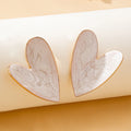 A Pair of Women's Earrings, Smooth Irregular Heart-Shaped Earrings, Suitable for Everyday Wear and Vacation Wear
