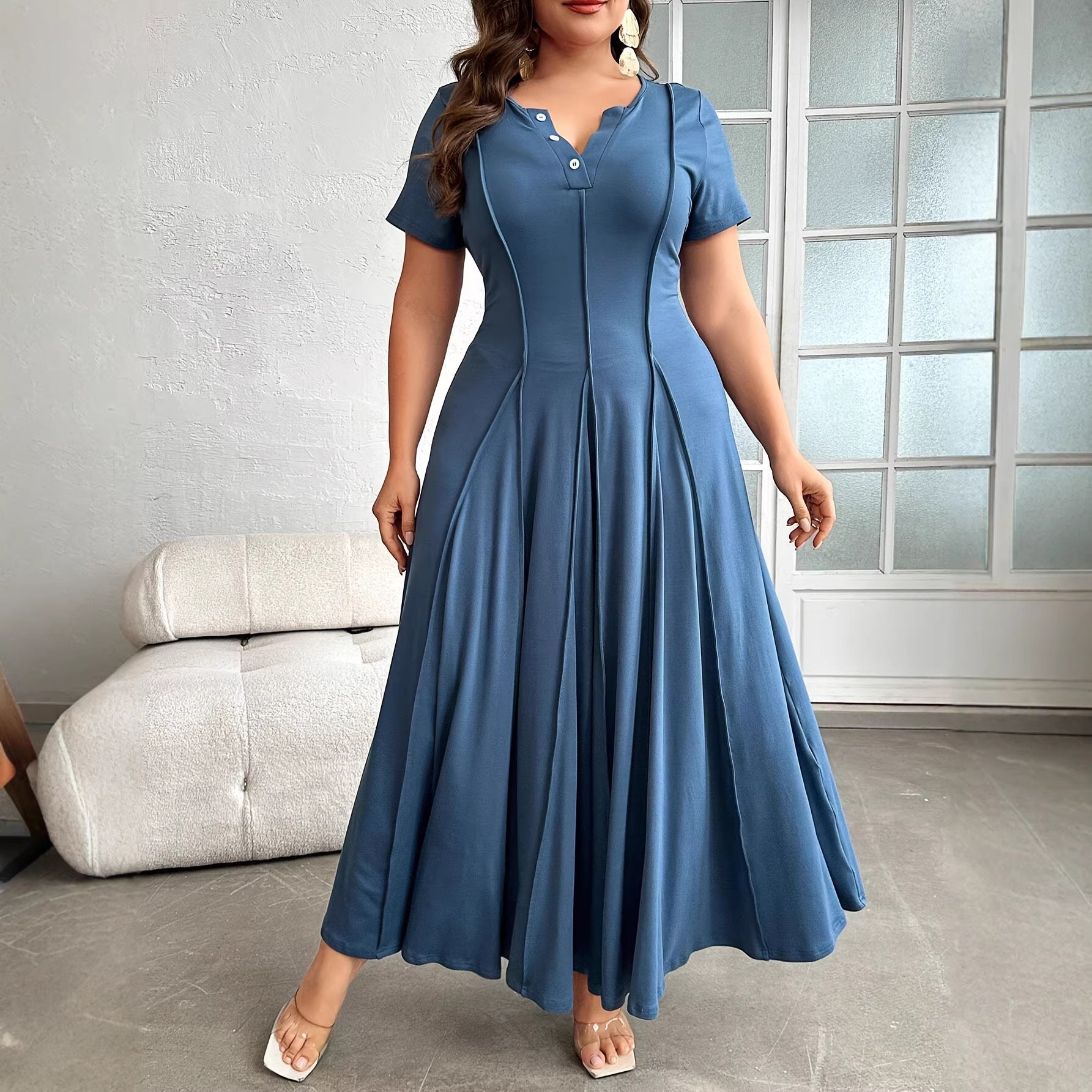Plus-size Commuter Skirtperfect For Dates And Work