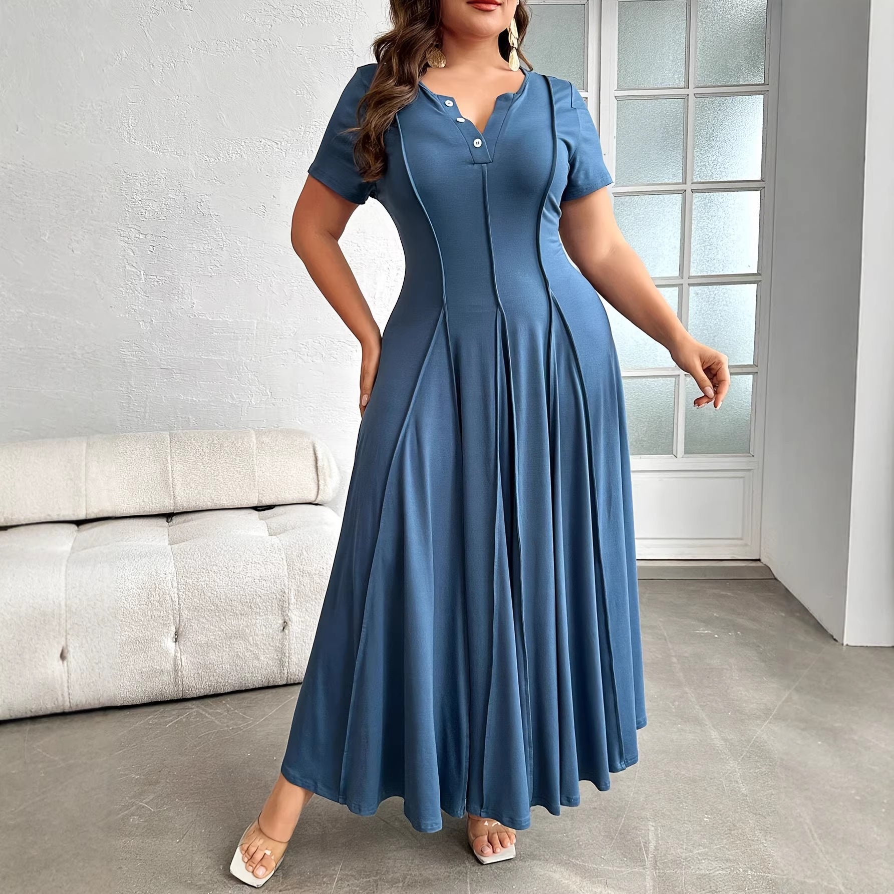 Plus-size Commuter Skirtperfect For Dates And Work